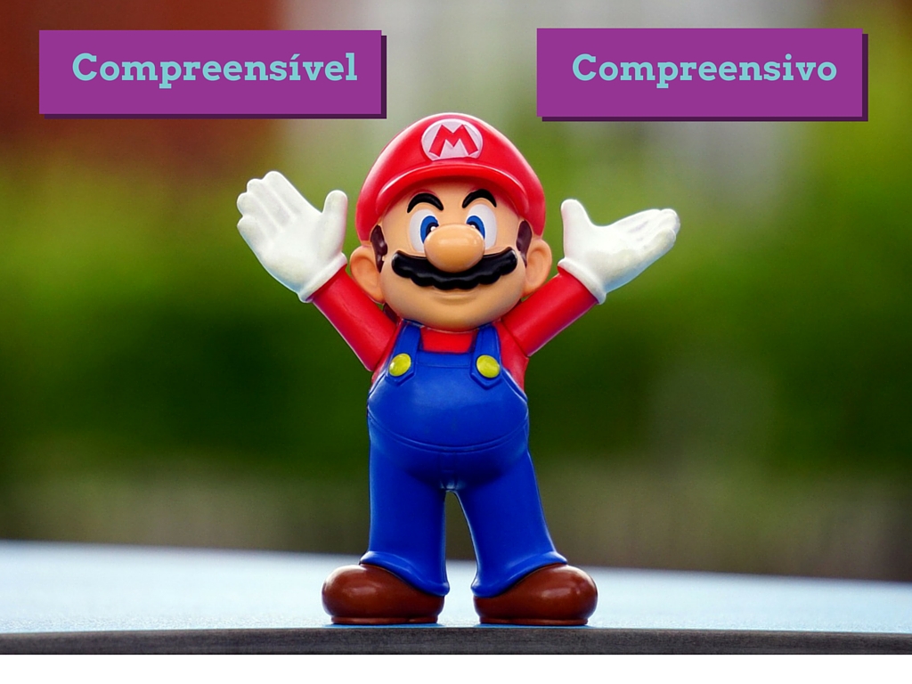 Entenda a diferença entre compreensível e compreensivo.