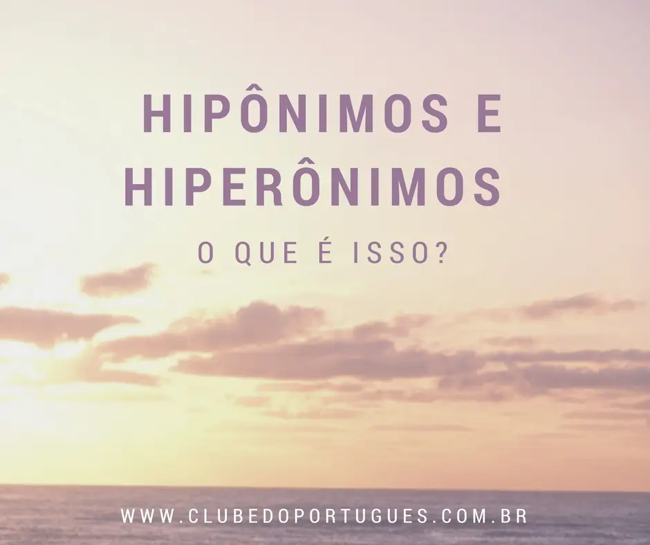 HIPÔNIMO-X-HIPERÔNIMO