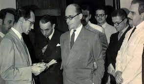 Carlos Drummond de Andrade e Gustavo Capanema.