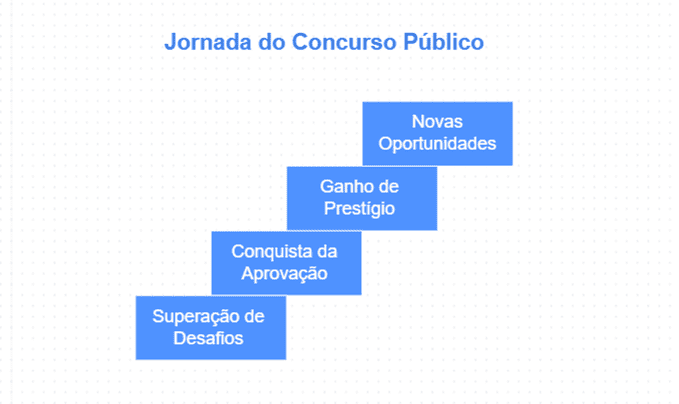 Jornada de quem decide estudar para concursos públcios