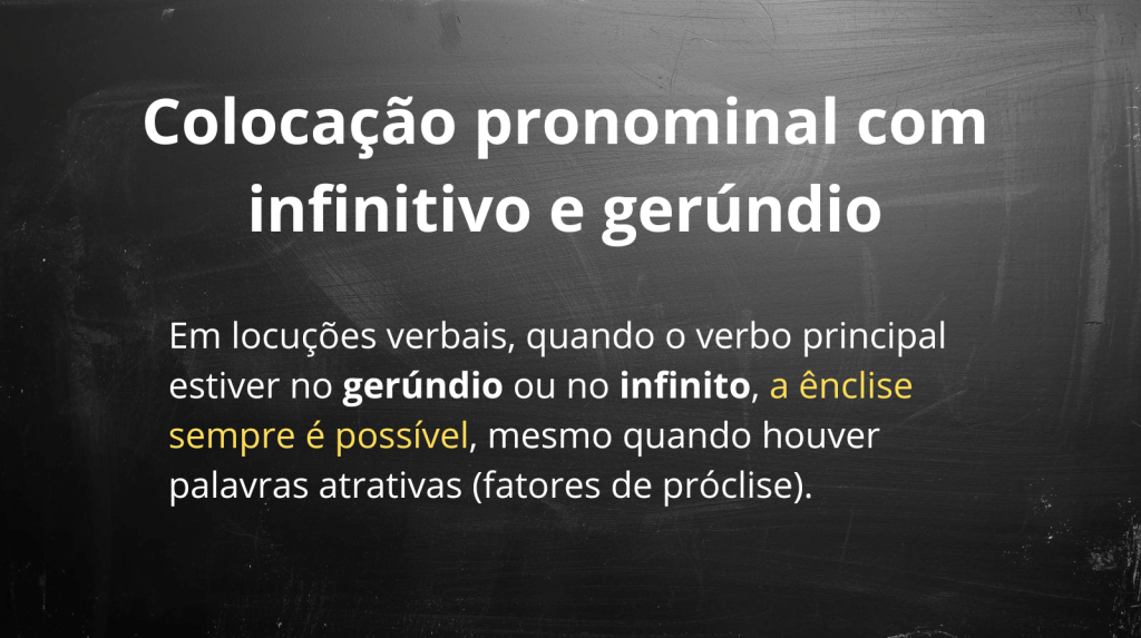 Colocação pronominal com locuções verbais