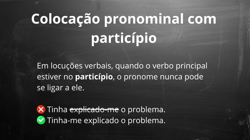 Colocação pronominal com locuções verbais