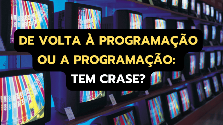 De volta à programação normal ou a programação normal: tem crase?