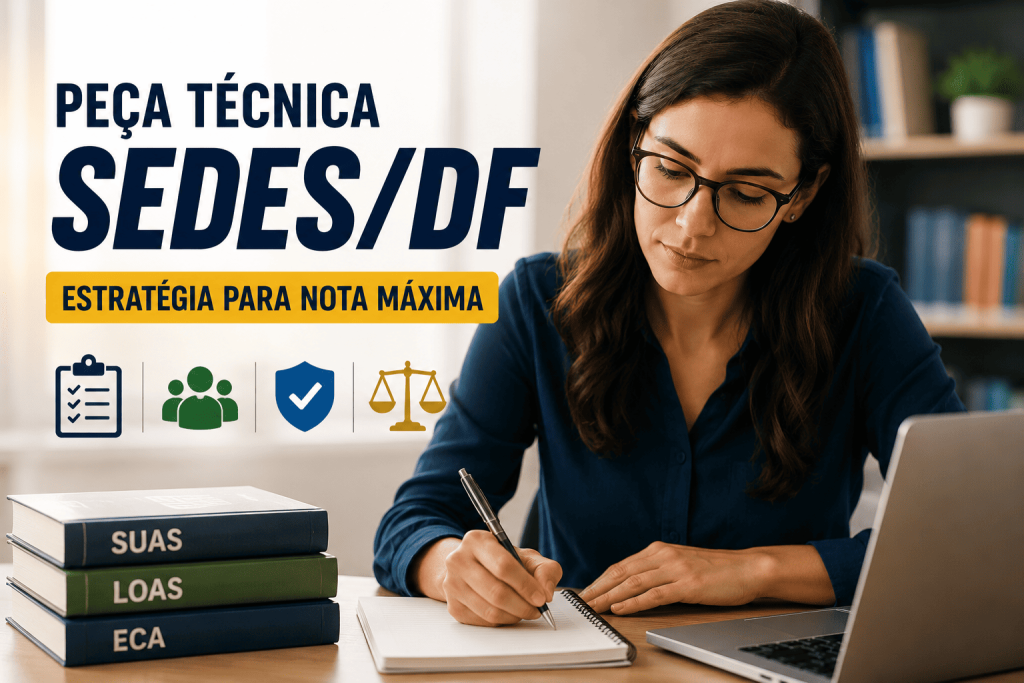 Peça técnica da prova da SEDES/DF: guia completo