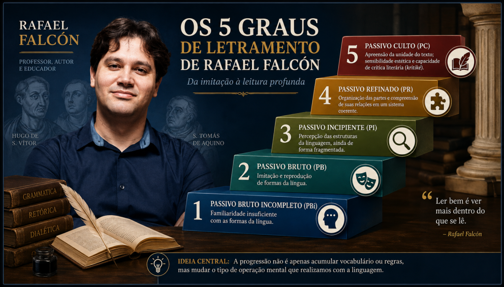 Conheça a teoria dos Graus de Letramento de Rafael Falcón.