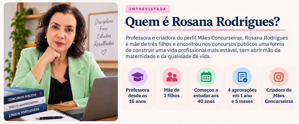 Perfil da professora Rosana Rodrigues